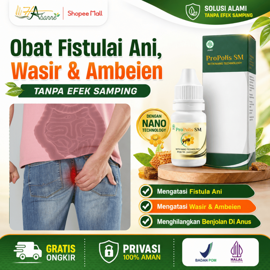 Obat Fistula Ani Ambeien Abses Perianal Benjolan di Anus Bisul di Pantat Bisul Bernanah Herbal Abses