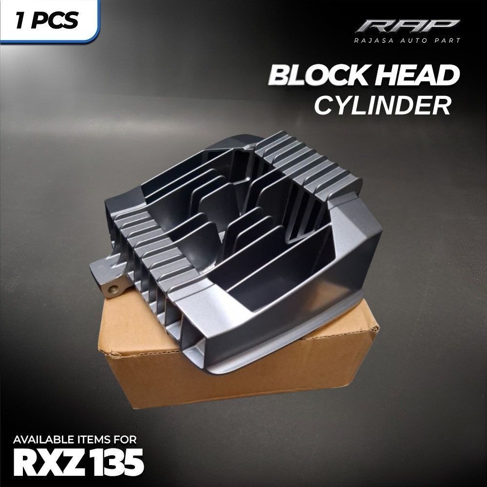CYLINDER HEAD RXZ 135 RX135Z ABU ABU  HITAM /HEAD CYLINDER COP RXZ135 MALAYSIA