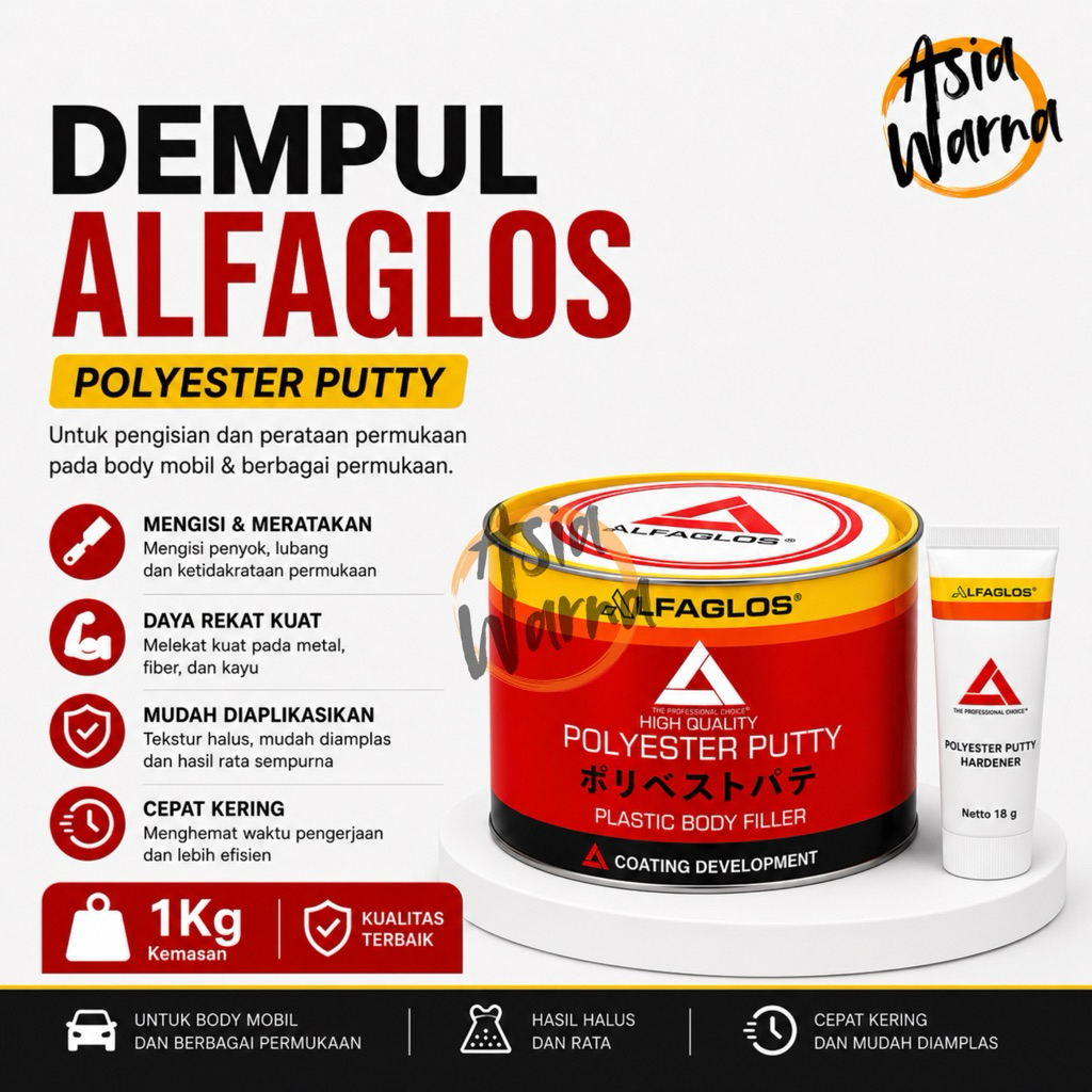 DEMPUL ALFA ALFAGLOS 1KG / DEMPUL BODY MOTOR MOBIL