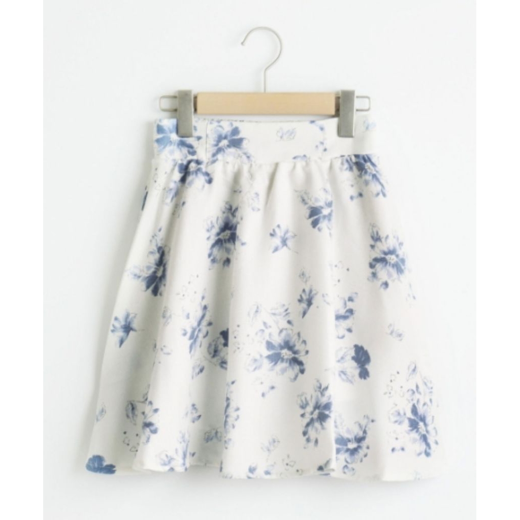 NWT MAJESTIC LEGON Skirt Flowers blue