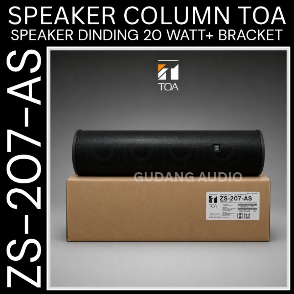 SPEAKER COLUMN TOA ZS-207 ZS  207 20 WATT SPEAKER KOLOM SPEAKER DINDING