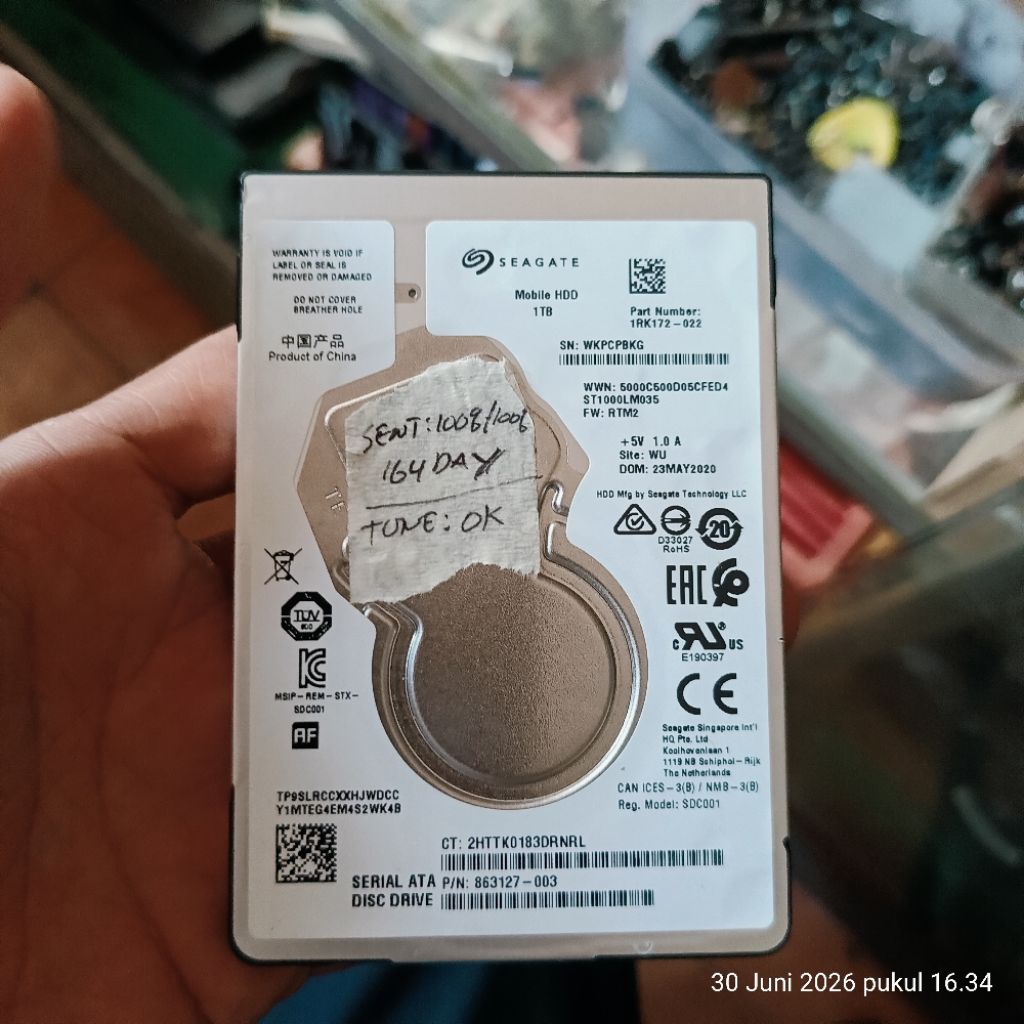 Hardisk Laptop 1TB