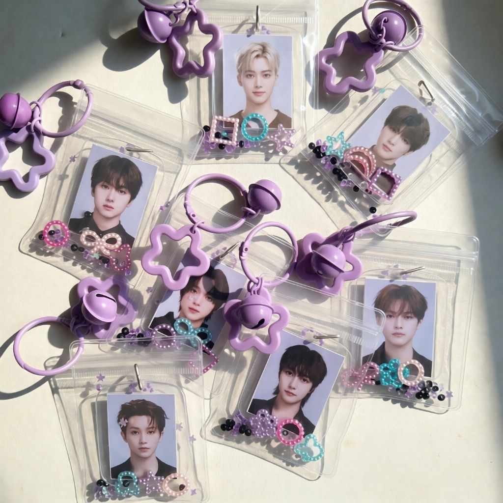 NEW 2in1 Keychain Pouch Shaker pas foto NCT DREAM Mark/Renjun/Haechan/Jeno/Jaemin/Chenle/Jisung