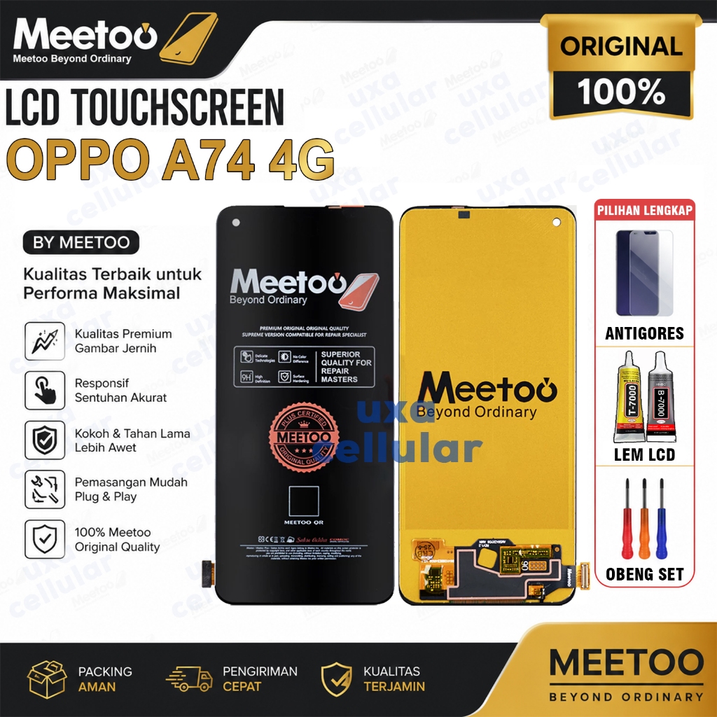 Lcd Touchscreen OPPO A74 4G Original MEETOO Fullset Layar Sentuh OPPO A74 4G Premium Quality