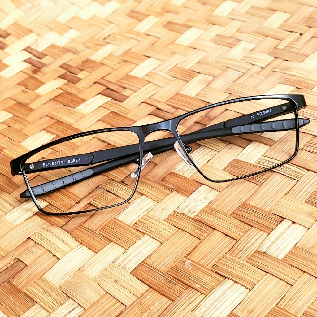 Kacamata Full Baca/ Plus Frame Premium F8506 Lensa Anti Radiasi Blueray Photocromic Bluecromic