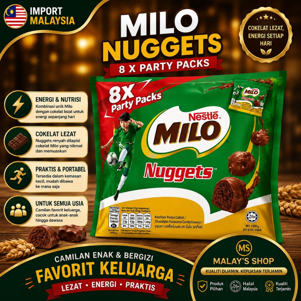 milo nugget isi 8 pack terbaru malaysia