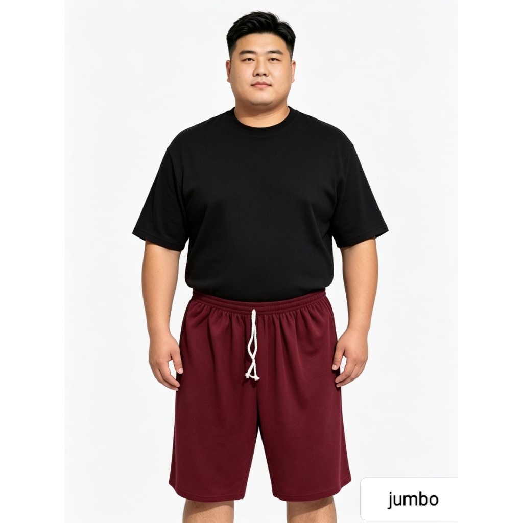 Celana kolor pendek kaos polos (jumbo)