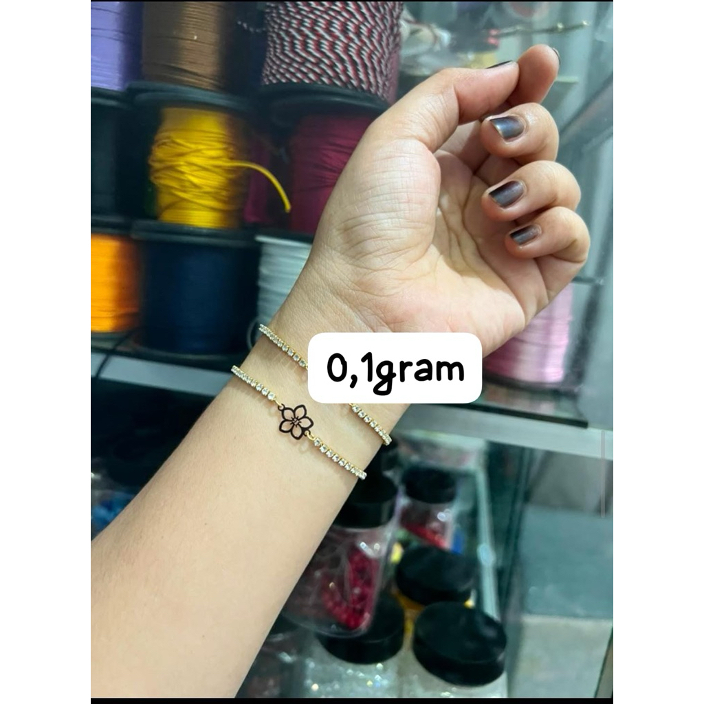 Gelang Emas mix titanium Semar Jawa