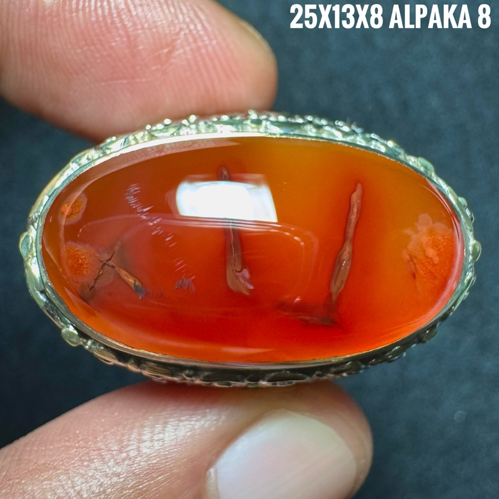 Cincin Batu Akik Natural Lafadz Allah