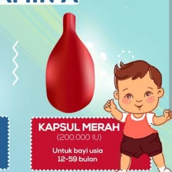 Vitamin a 200.000 posyandu merah per pcs