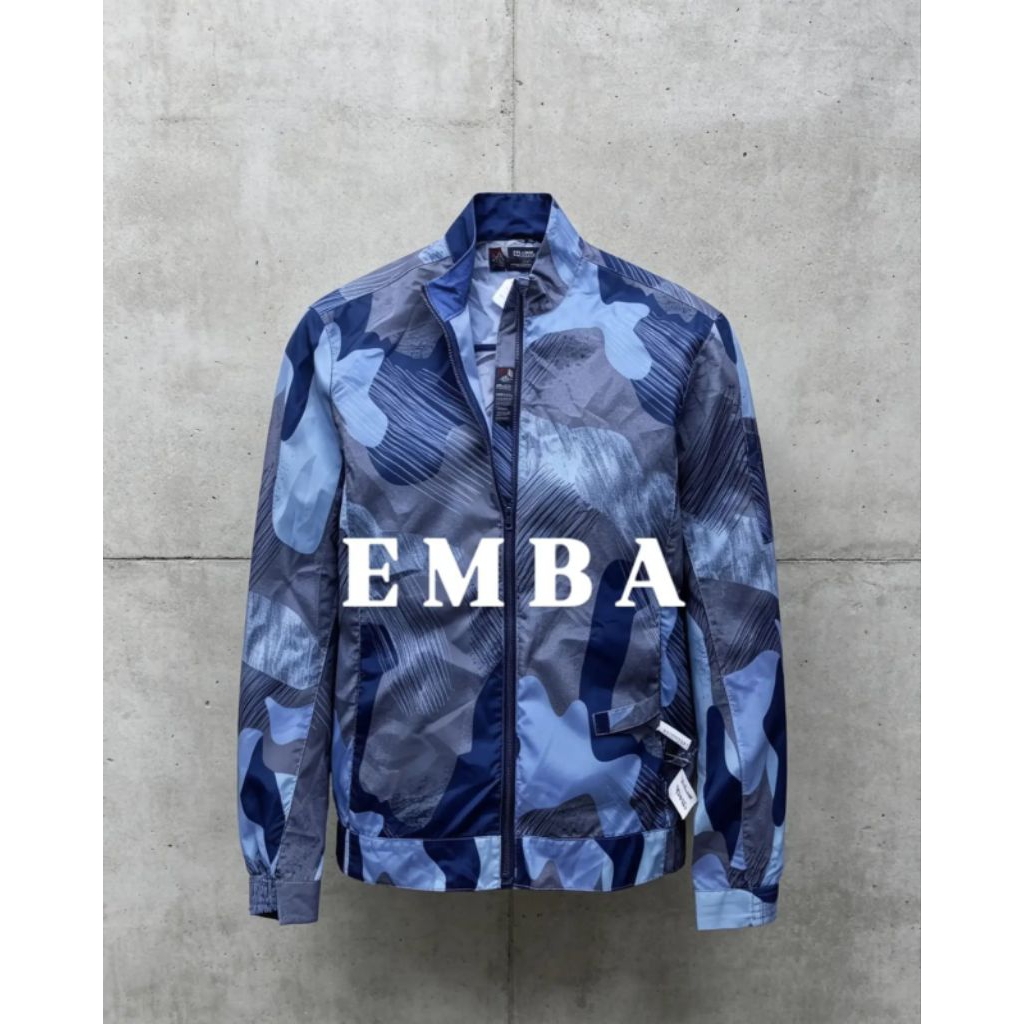 JAKET EMBA PACKABLE MODEL CASUAL MOTIF FULL PRINT PRIA/BEKASPAKAI
