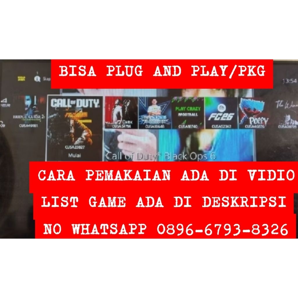 JASA ISI GAME PS4 HEN PAKETAN 320GB/500GB/1TB/2TB..FU££ GAME BISA REQUEST