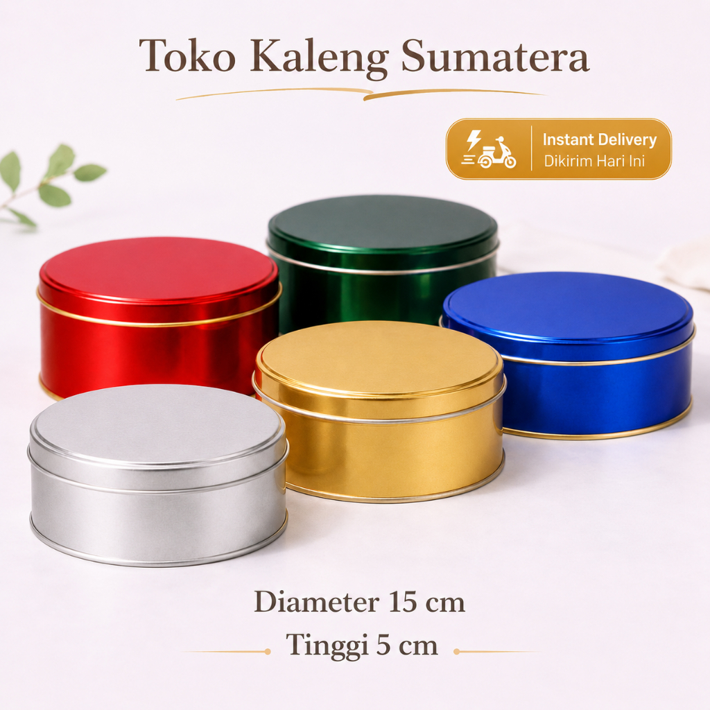 [KHUSUS INSTANT/SAMEDAY] Kaleng Warna / Toples Kue Lebaran /  Kaleng Roti Biskuit Serbaguna / Kaleng