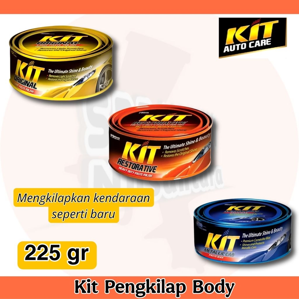 Kit Paste Wax - Kit Pengkilap Body Motor/Mobil - Kit Penghilang Baret Body Motor/Mobil