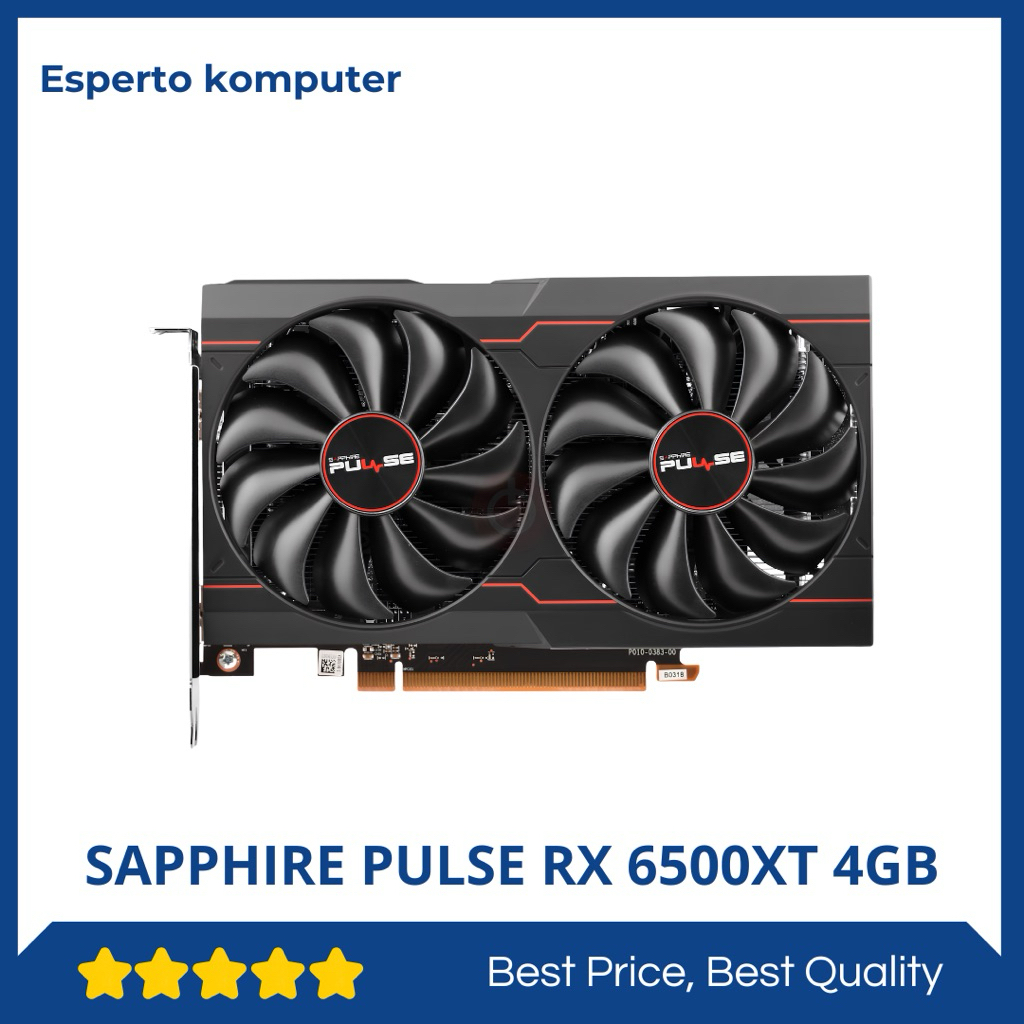 VGA SAPPHIRE PULSE RX 6500XT 4GB GDDR6 Normal Tested