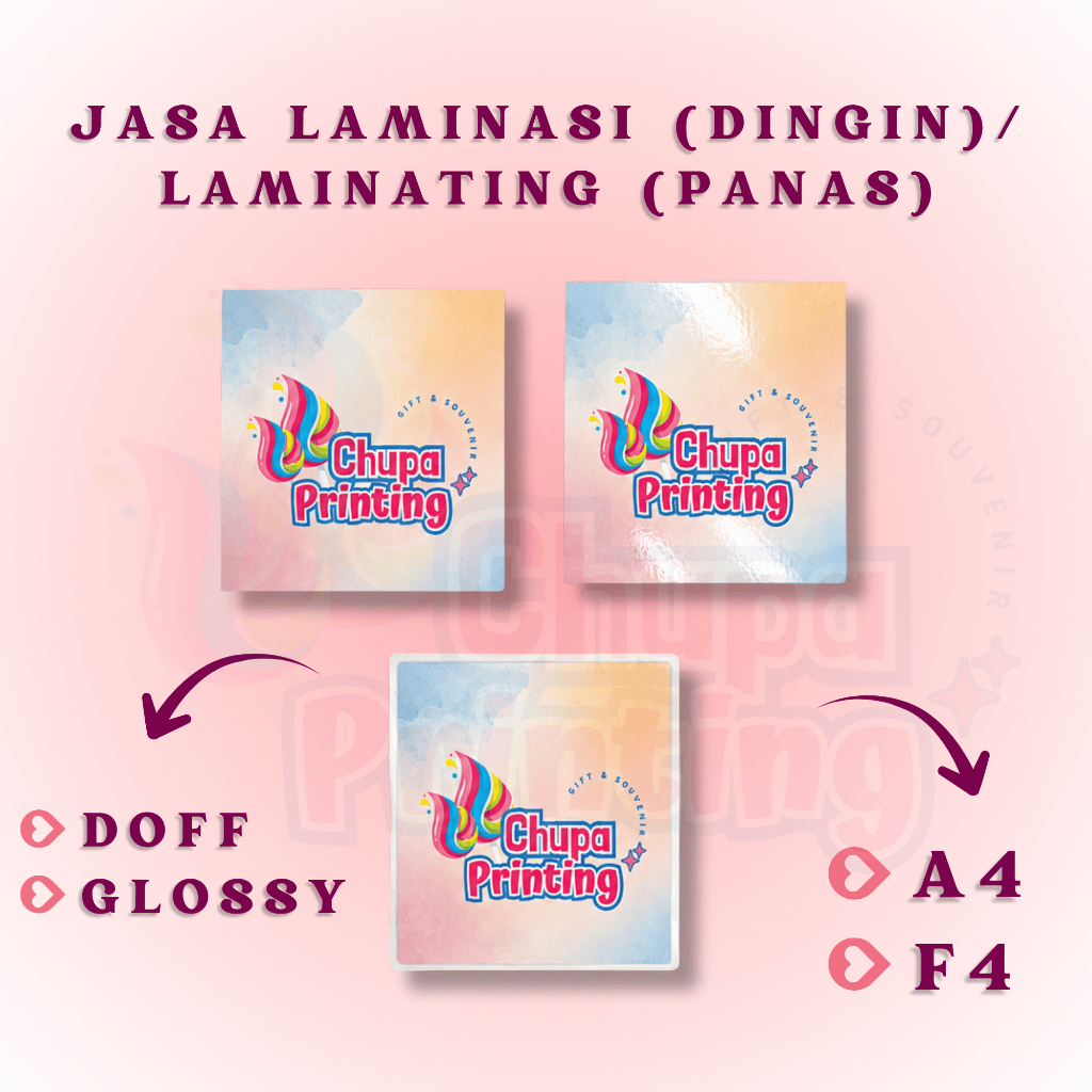 Jasa Laminasi Dingin / Jasa Laminating