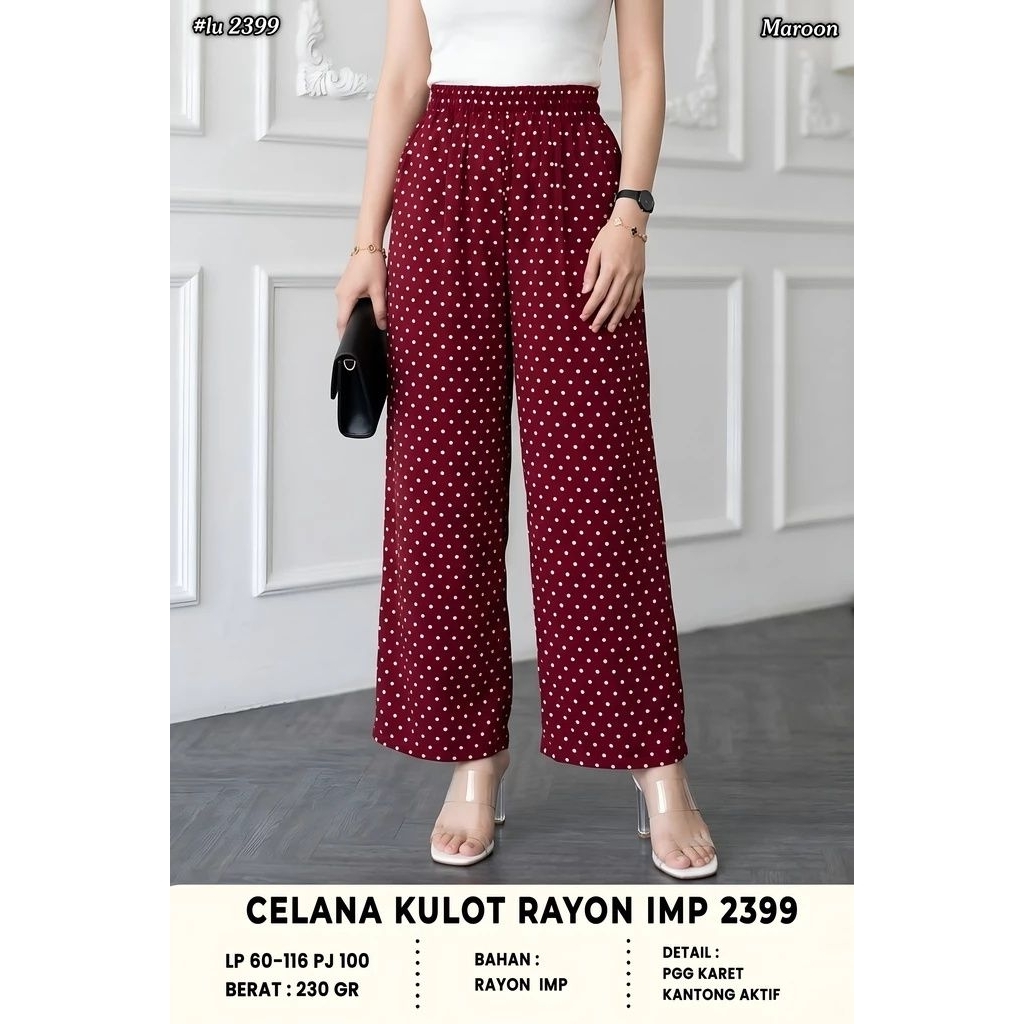 CELANA KULOT RAYON IMPORT 2399
