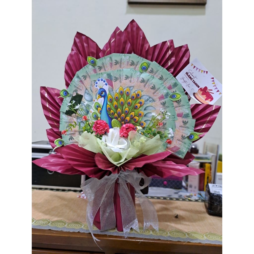 Buket Merak / Buket Uang / Hand Bouquet