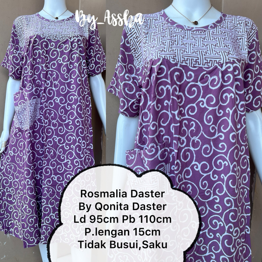 Qonita Daster Batik Pekalongan Rosmalia Saku