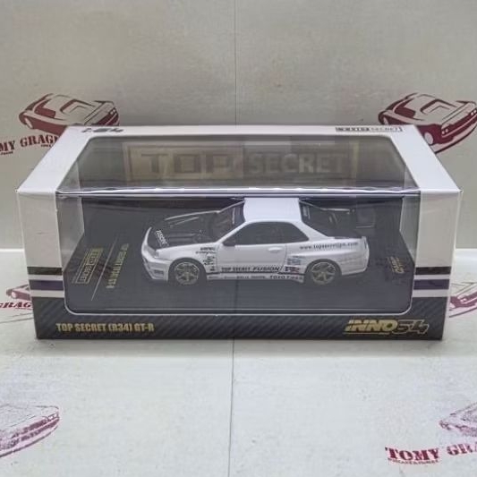 Inno64 Inno 64 TOP SECRET Nissan Skyline GT-R R34 White