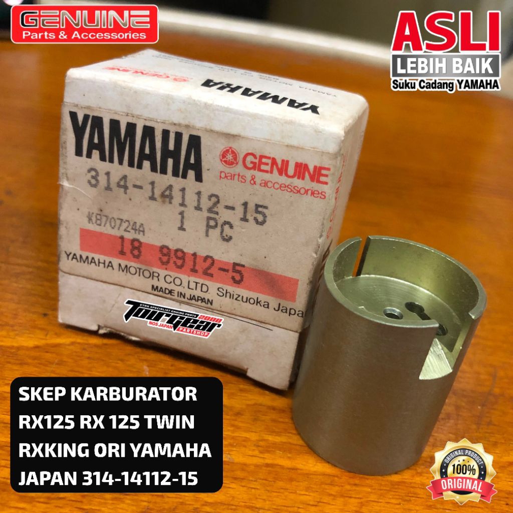 SKEP KARBURATOR RX125 RX 125 TWIN RXKING ORI YAMAHA JAPAN 314-14112-15 TOURGEAR2000