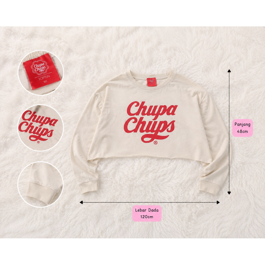 sweater crop chupa chups pl preloved