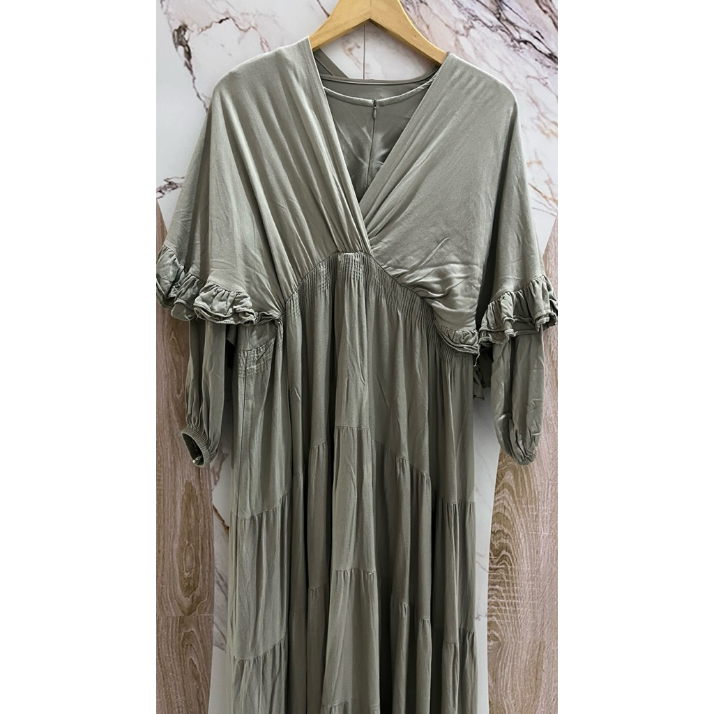 Preloved Gamis Jubah Sagee Green