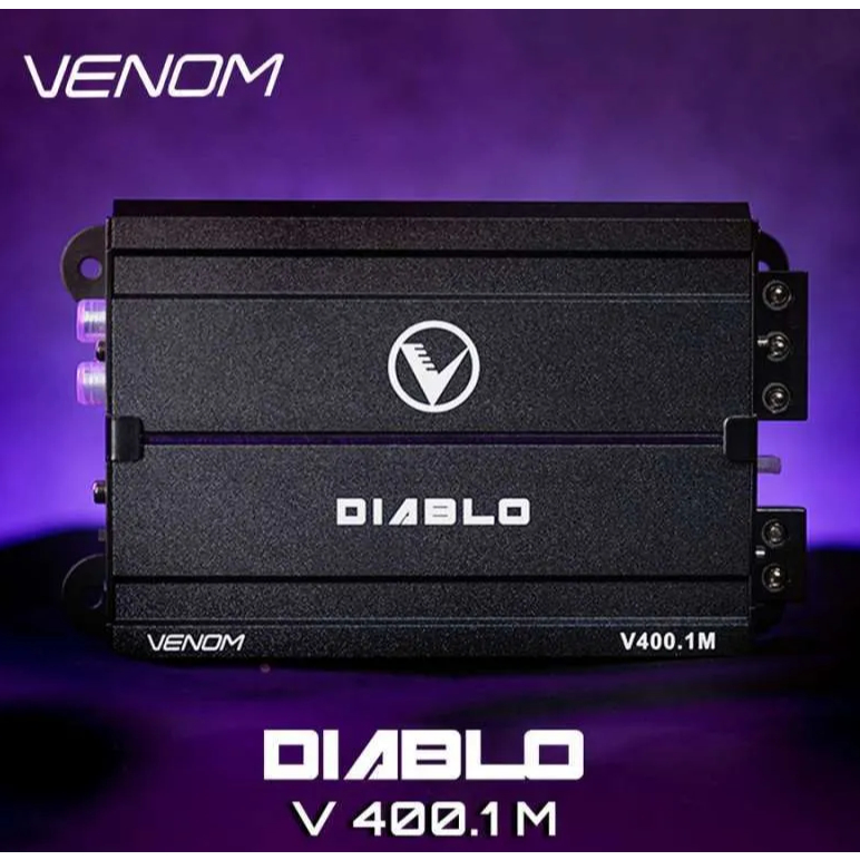 Monoblock Amplifier Audio Mobil - Venom VO 400.1M - Monoblock Mobil - Plug N Play - 100% Original