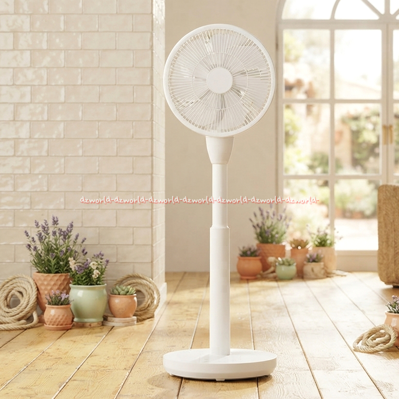 Kris Kipas Angin Berdiri 9inch 22watt Minimalis Hemat Energi Warna Putih White Elegan Standing Fan T