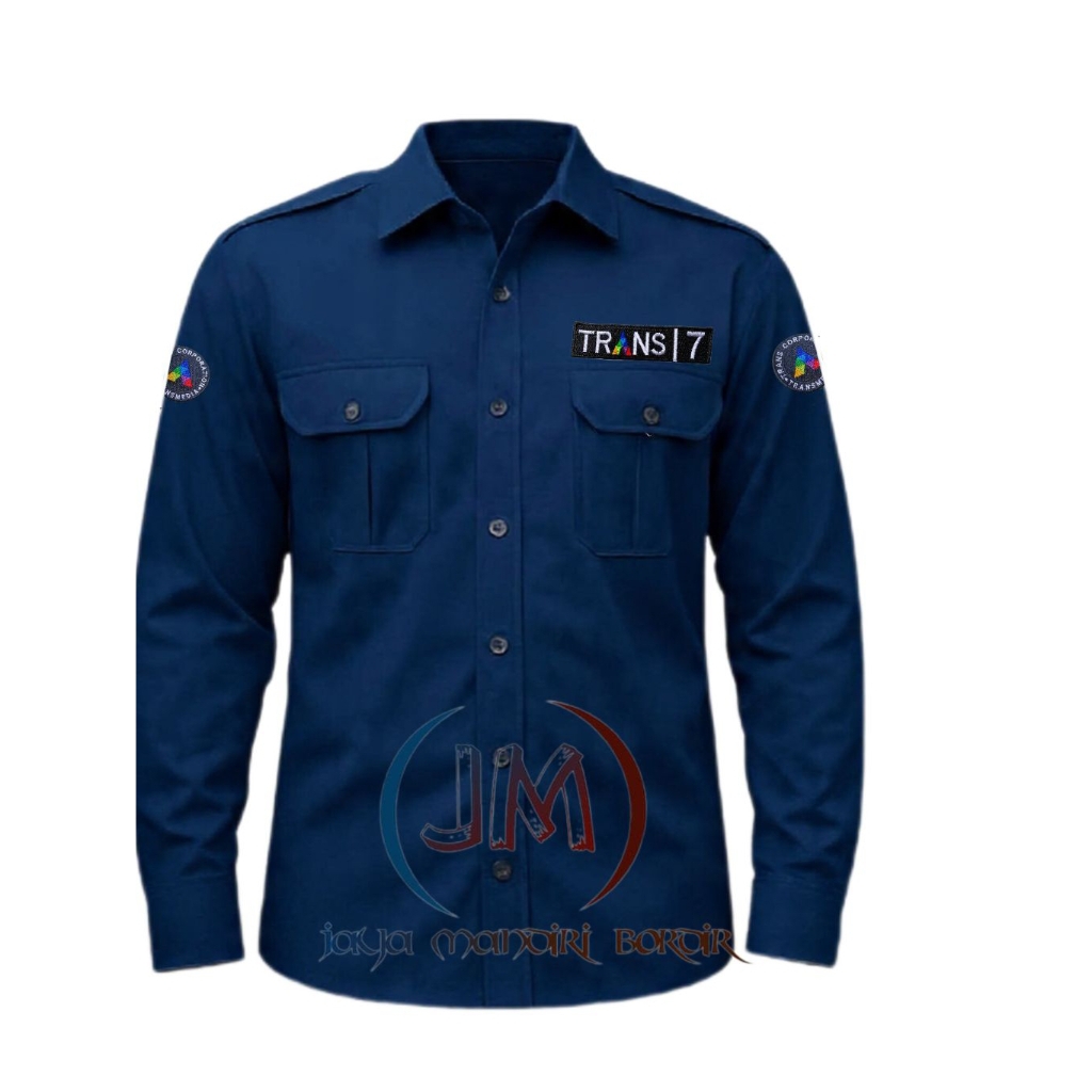 KEMEJA TRANS 7 BORDIR || KEMEJA TRANS7 BORDIR || SERAGAM TRANS7 BORDIR || BAJU TRANS 7 BORDIR