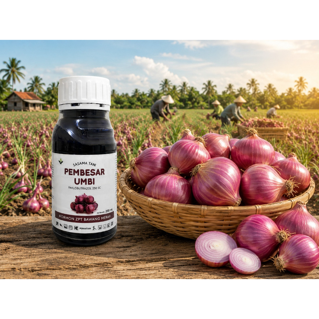 PUPUK PEMBESAR UMBI BAWANG MERAH Paklobutrazol 250 SC + Zpt Bawang Merah
