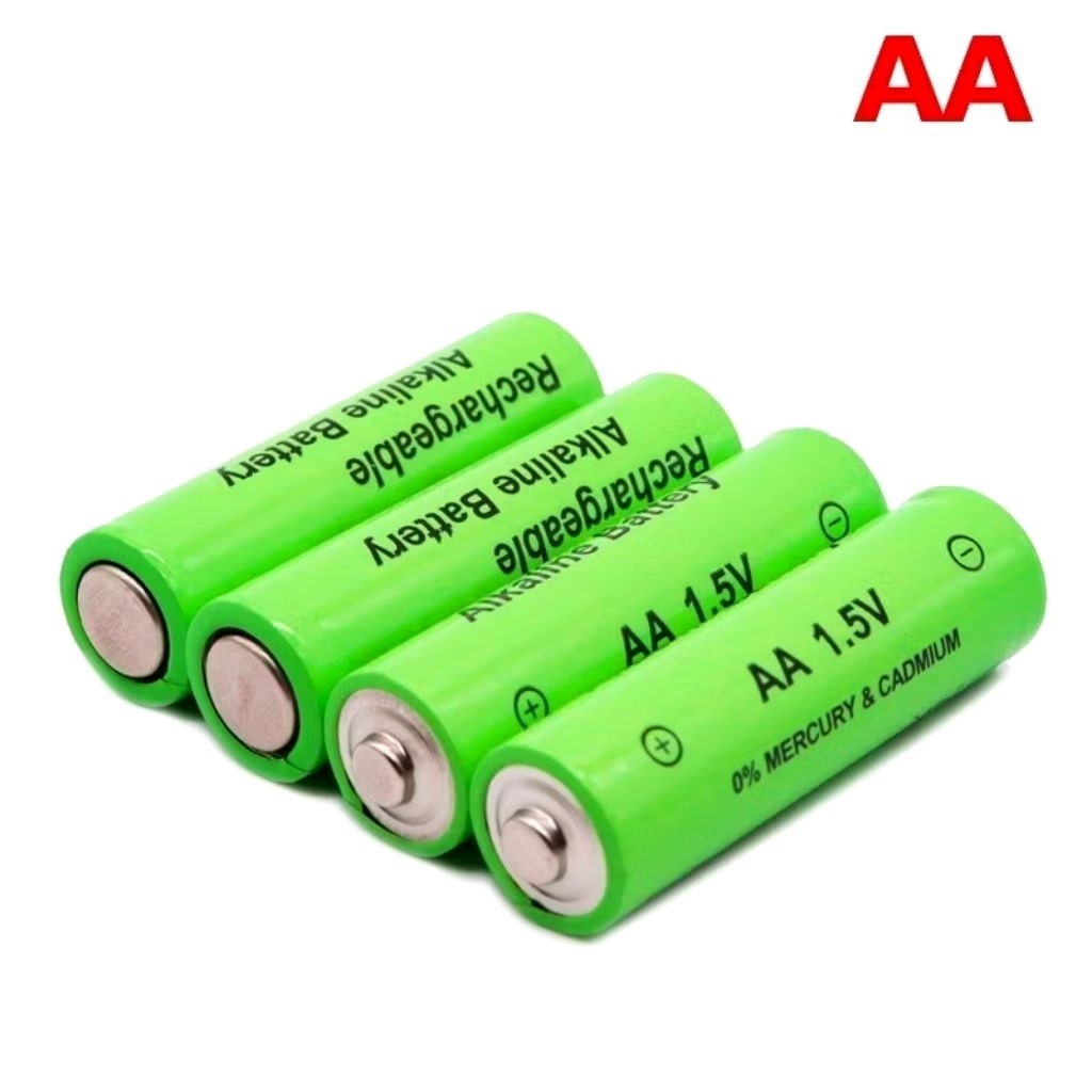 1 Pcs Baterai Alkaline AA A2 1,5V Cas Isi Ulang Rechargeable Charge Batere Charger Batre Jam Dinding
