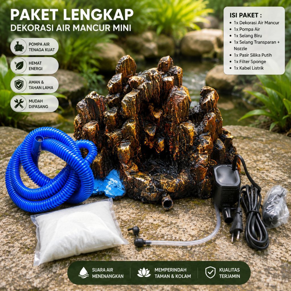 tebing air terjun pasir silika tema batu tebing aquarium aquascape