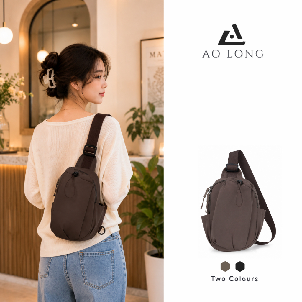 AOLONG Tas Selempang Wanita ENZY 1359 Crossbody Wanita Fashion Dan Kekinian
