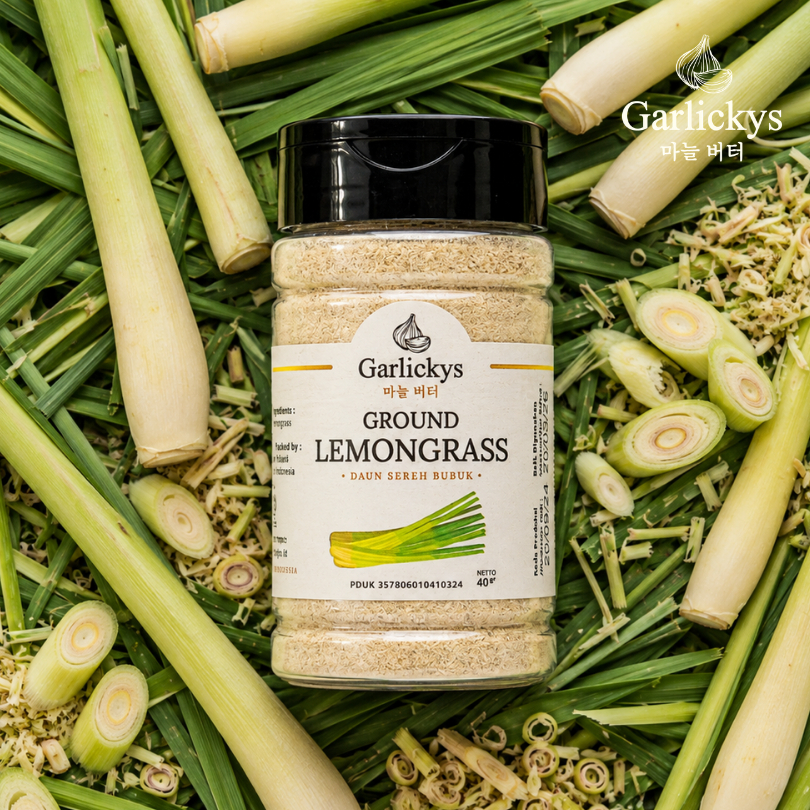 GARLICKYS Daun Sereh Serai Bubuk Wangi Segar Merah Lemongrass Powder Halal