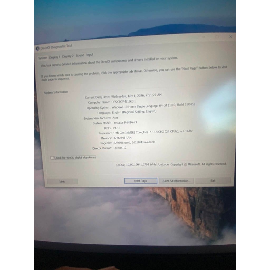 Acer Predator Helios Neo 16