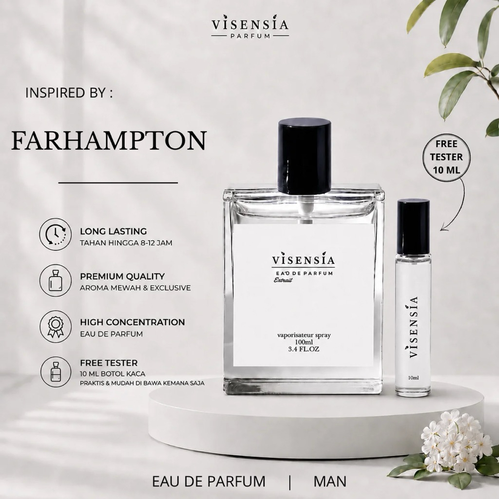 Visensia V204 > Farhamton – Parfum Unisex Aromatic, Amber & Elegan | Extrait de Parfum