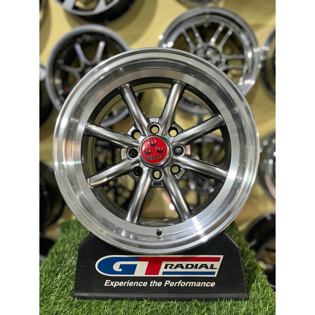 velg watanabe r14 4x100/114pcd L7 et10 hyper black lip polish