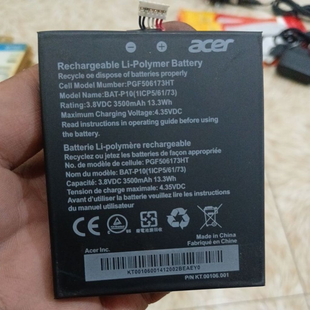BATERAI BATTERY ACER BAT-A10 LIQUID Z5 Z500 Z510 E3 E380 V380 ORIGINAL