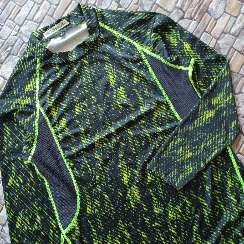 Rashguard longsleeve Jiujitsu preloved, Baselayer compression rashguard BJJ