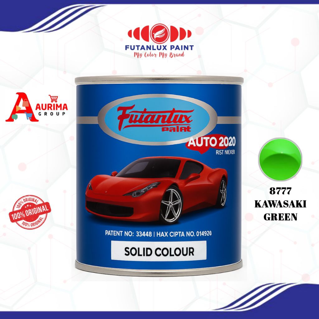 CAT DUCO FUTANLUX KAWASAKI GREEN-8777 CAT MOBIL MERK FUTANLUX 1LITER REPACK