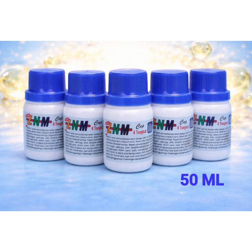 MINYAK ZNM ukuran 50ML Habib Cap 4 Tongkat