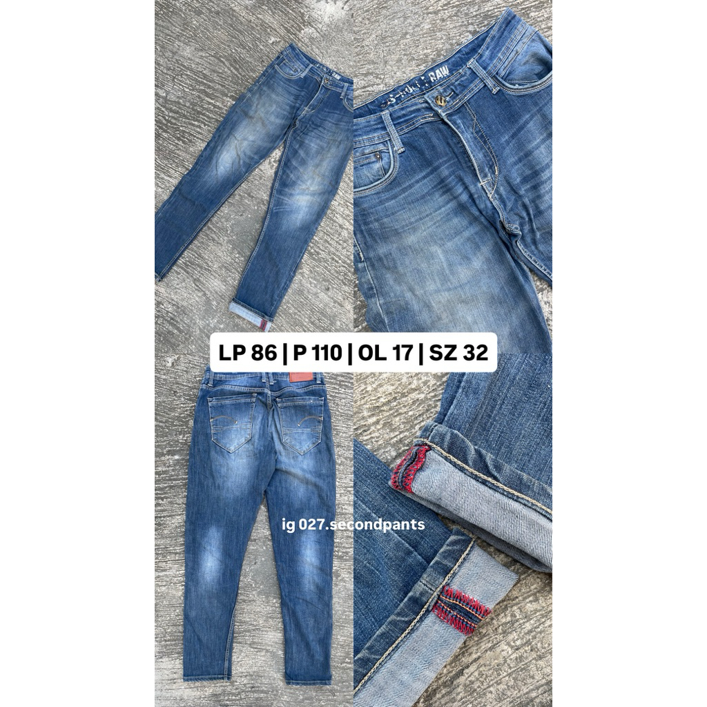 Celana Jeans S-Rolle Selvedge Accent