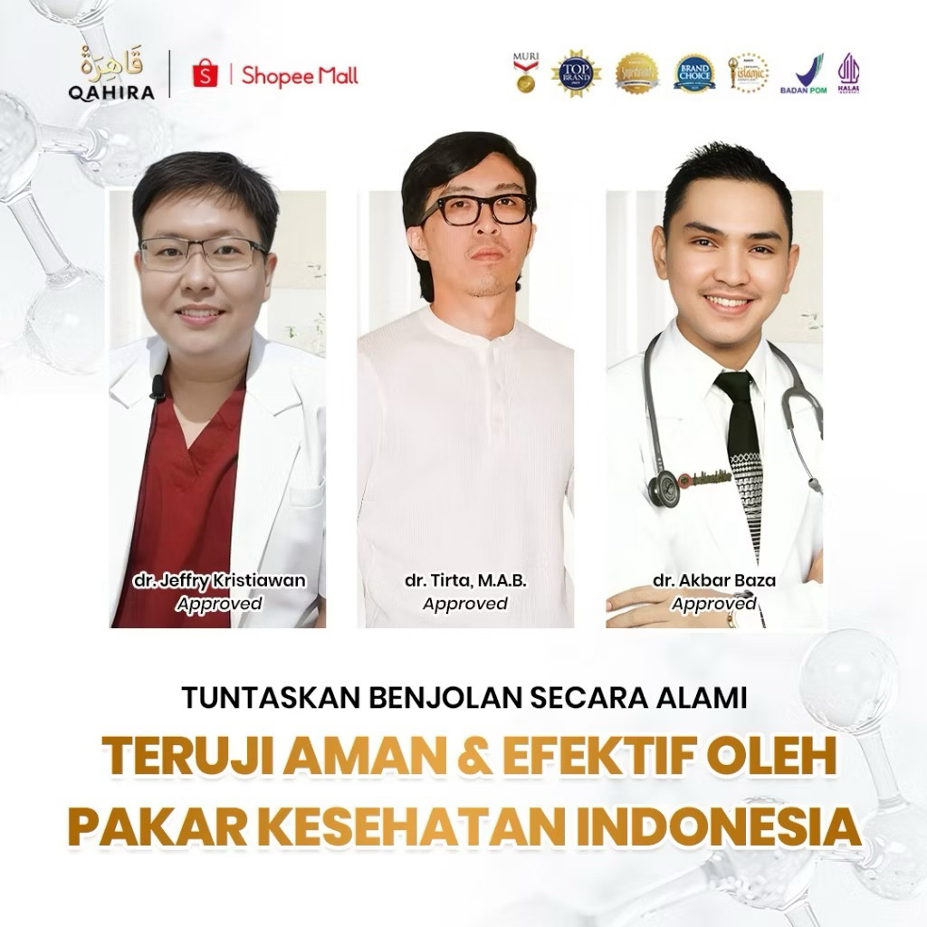 Qahira Original Obat Benjolan Madu Qahira Minyak Oles Benjolan dan Teh bajakah Qahira