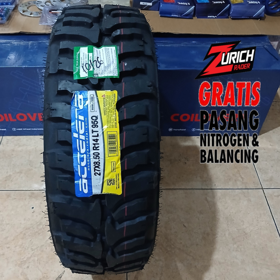 Ban Mobil Accelera Badak X-treme 27X8,5 R14 - Ban Offroad Ring 14 - 27 8,5 Ring 14 Ban Kasar