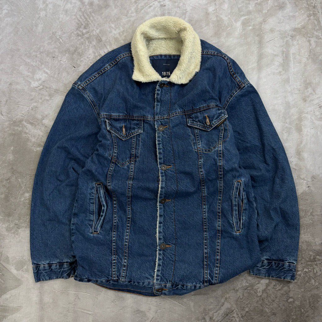 ZARA MAN Denim Sherpa Jacket