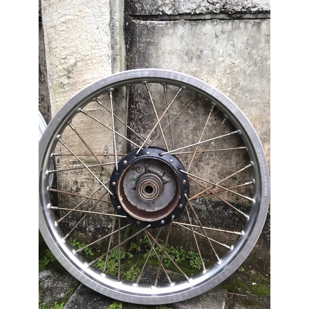 Velg TK Japan Lawas Kilat Silver 17x1.60 Tromol Smash PNP GL CB W9