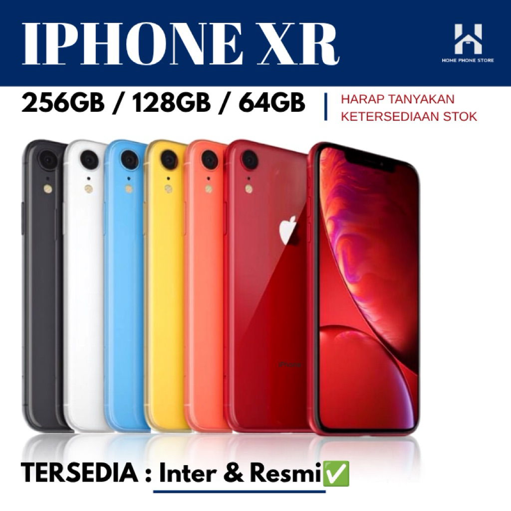 IPHONE XR 256GB 128GB 64GB SECOND NORMAL FULLSET