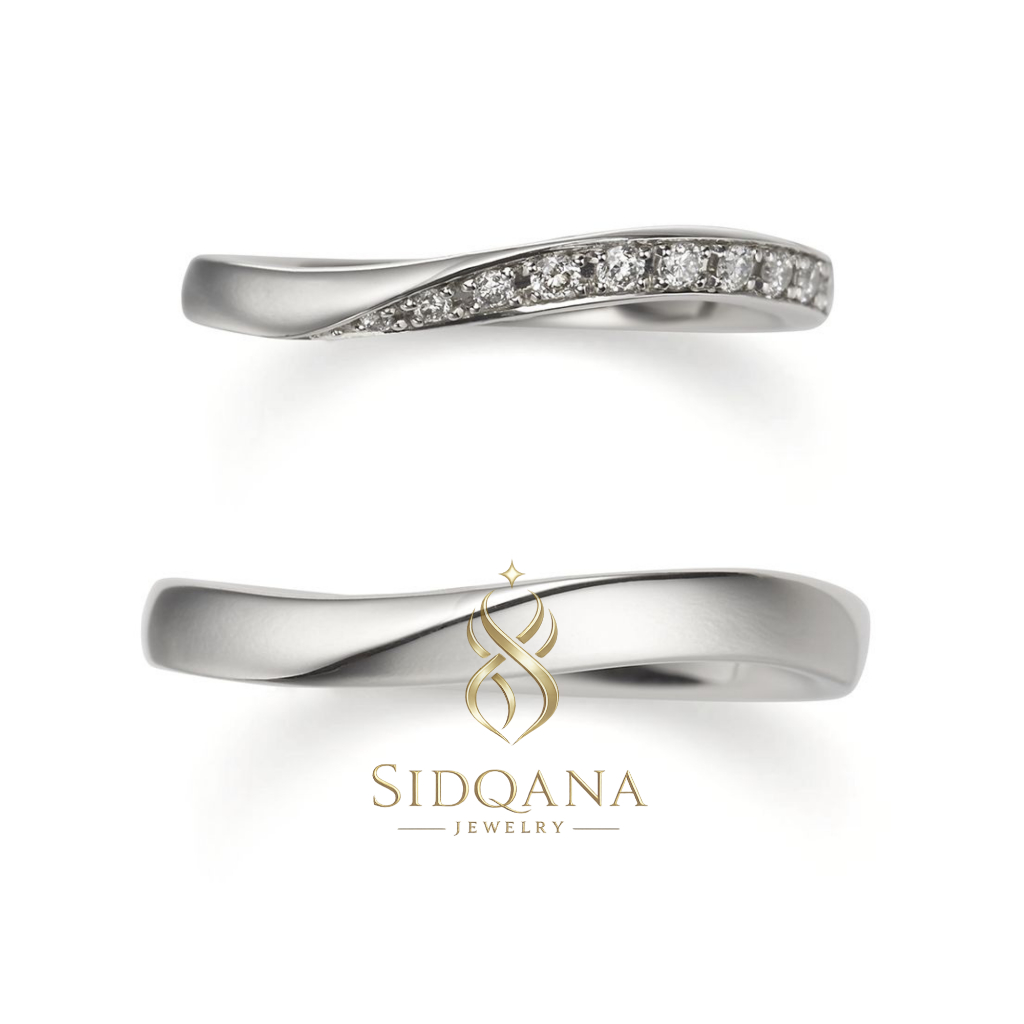 Sidqana Jewelry - Cincin Couple Silver Perak Murni - Couple Ring