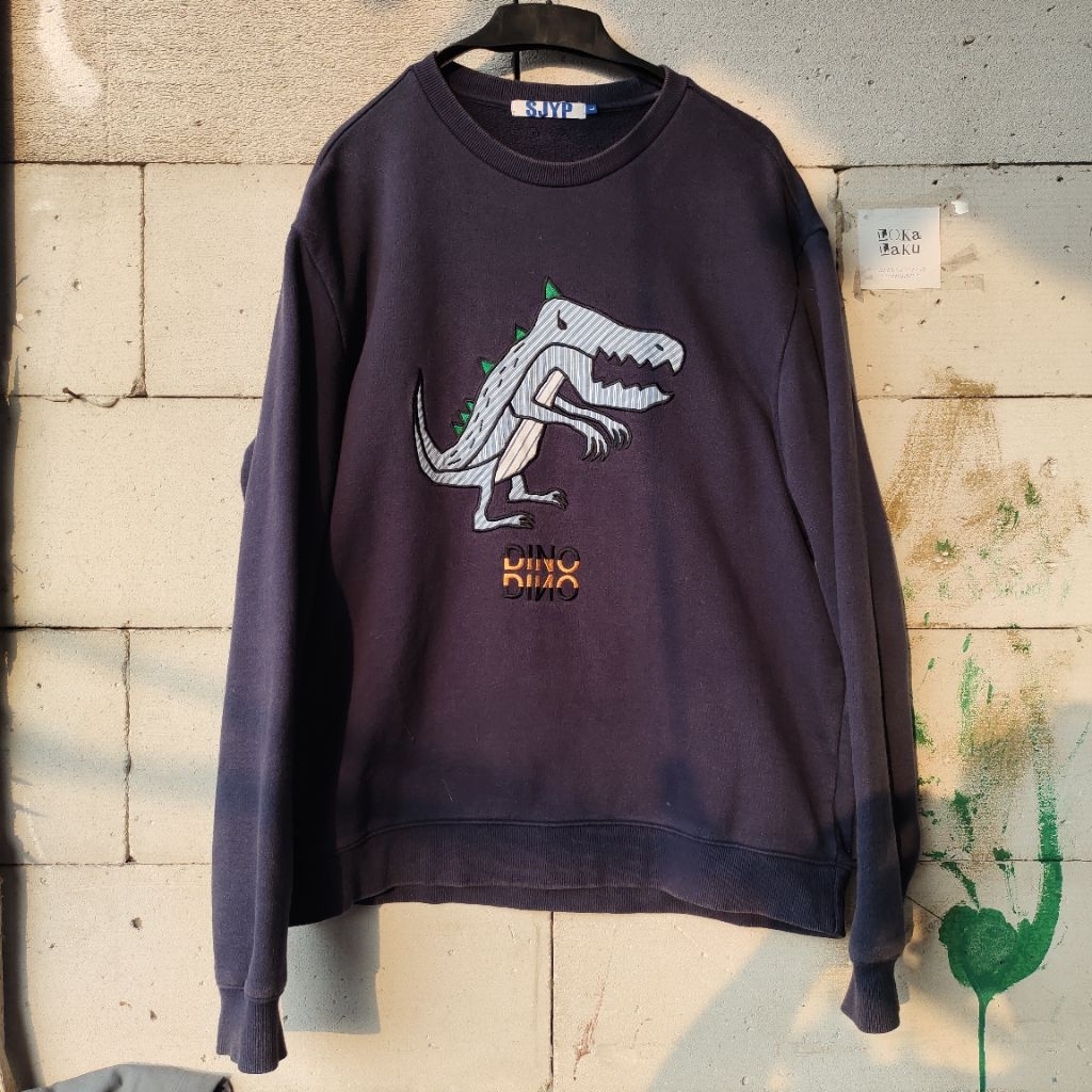 SJYP Dinosaur Crewneck Sweater Unisex